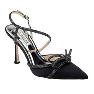 Badgley Mischka Black and Silver Heels
